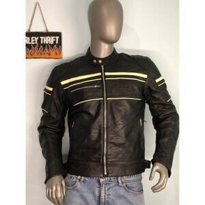 SEDICI Riding Leather Jacket 42 Men, With Armor, Removable Liner